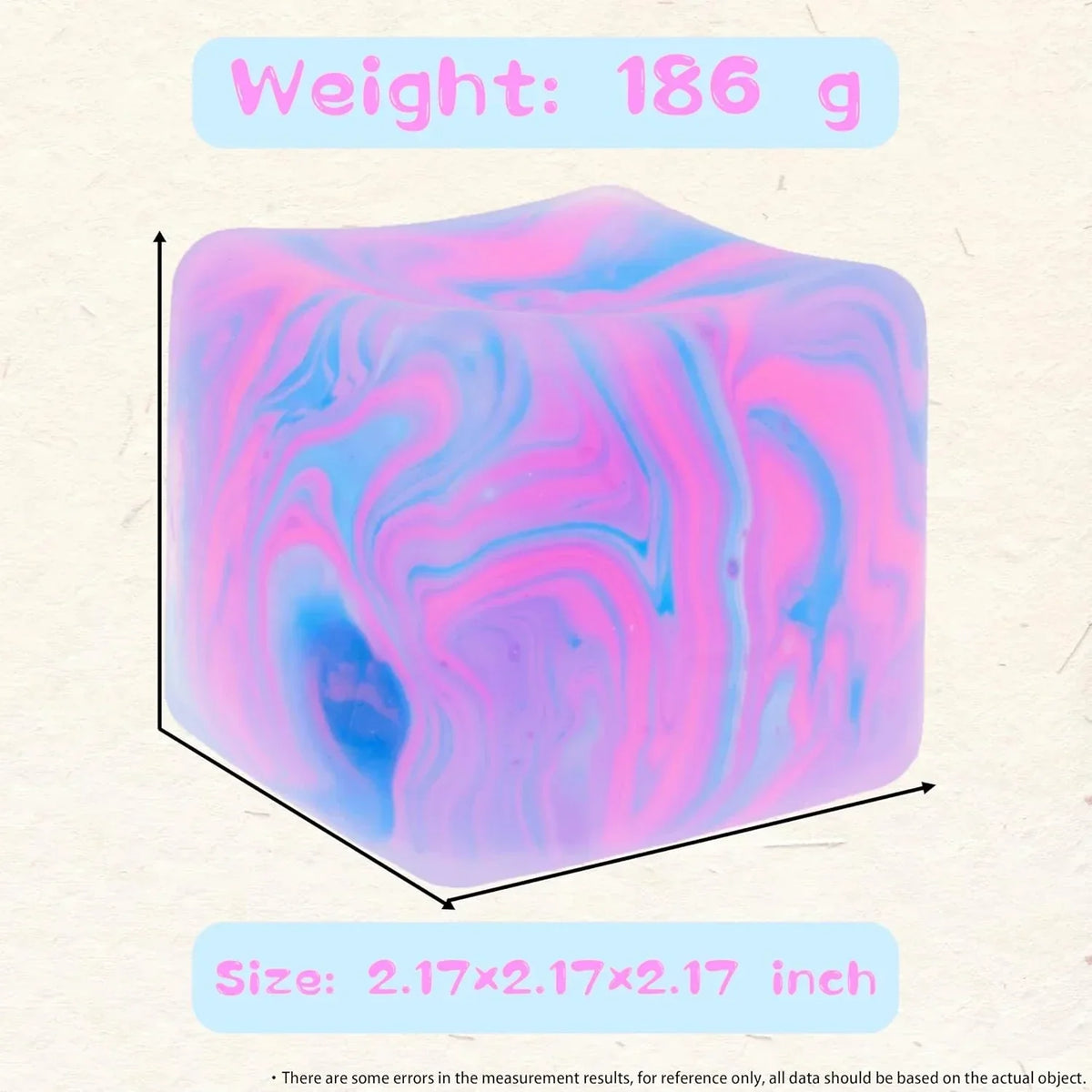 Stress Cube for Kid & Adults, Gel Filled Squishy Toys for Kids Stress Relief - High Density Squeeze Balls for Students Calming, Fidgets for Classroom Prize Toys
