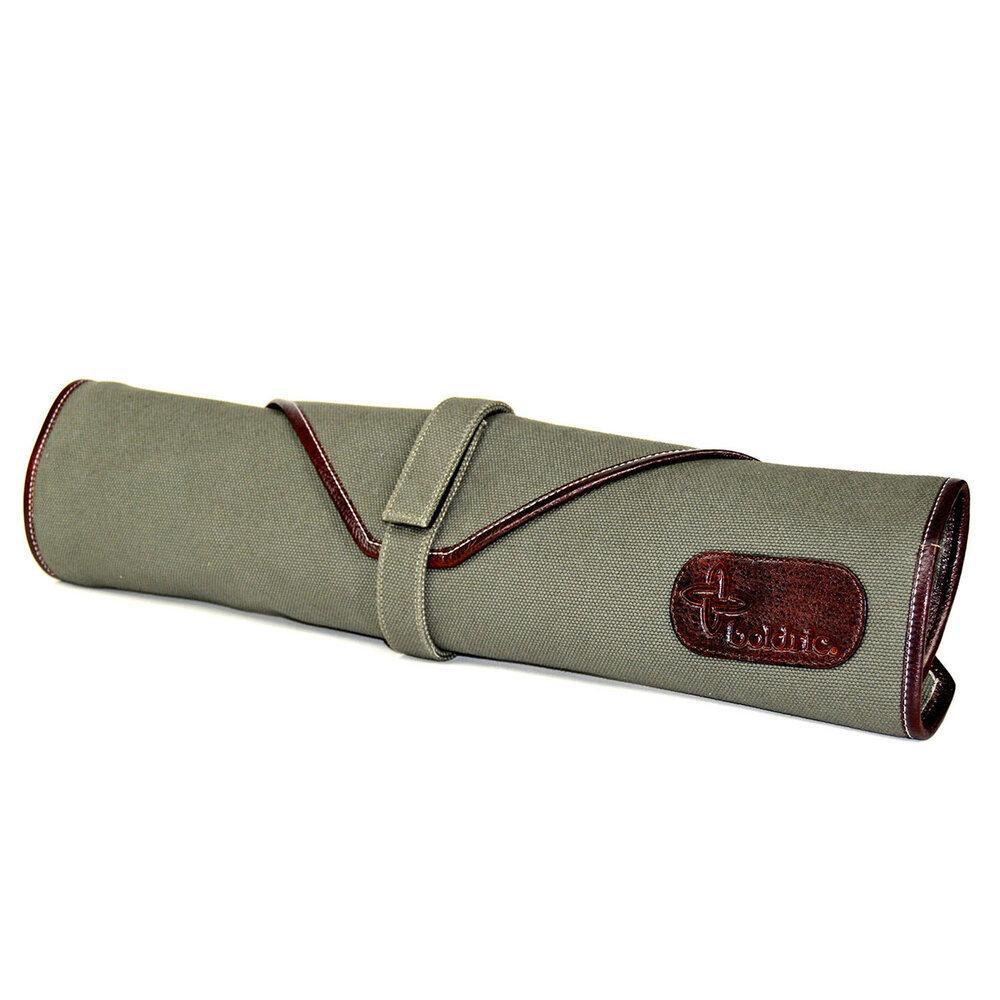 Boldric 6 Pocket Canvas Knife Bag Green