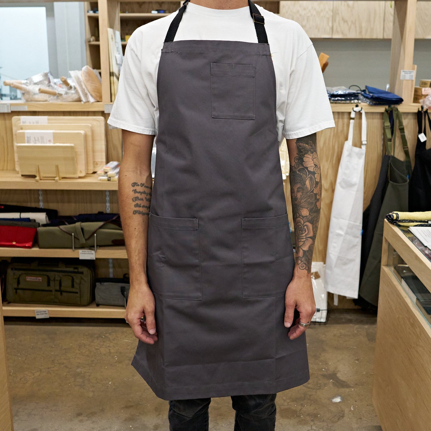 Bluecut Long Line Apron - Gray