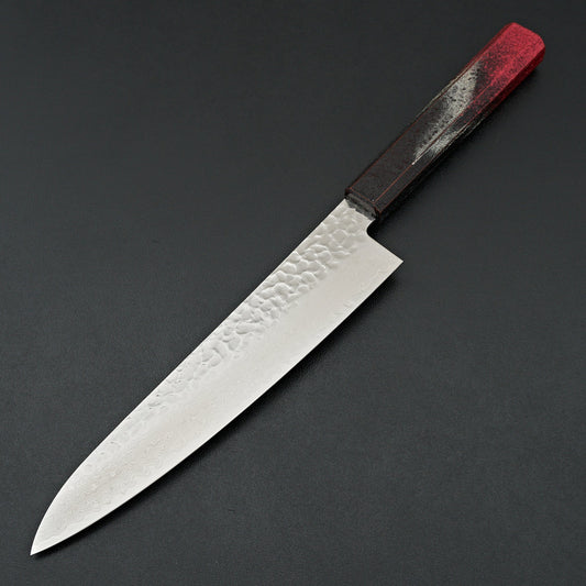 Sakai Takayuki Red Rinko Lacquer 33 Layer Damascus Gyuto 210mm