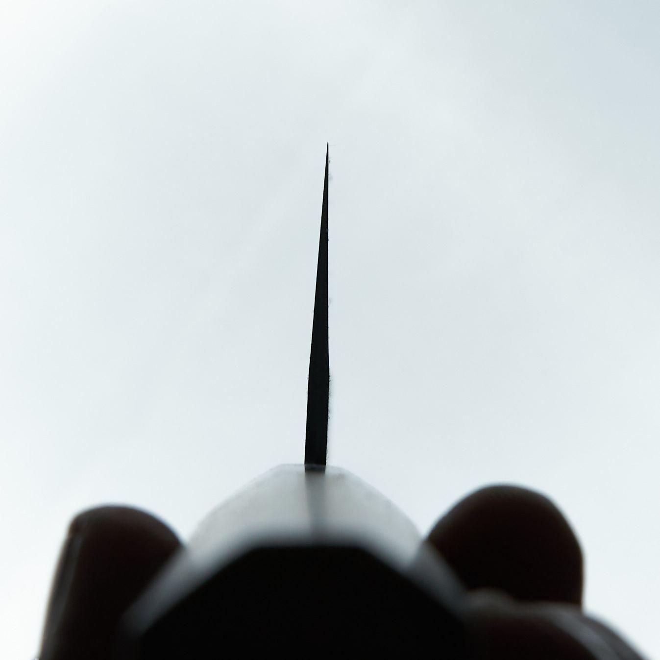 Hitohira Kikuchiyo Kyuzo White#2 Kurouchi Nakiri 180mm Cherry Wood