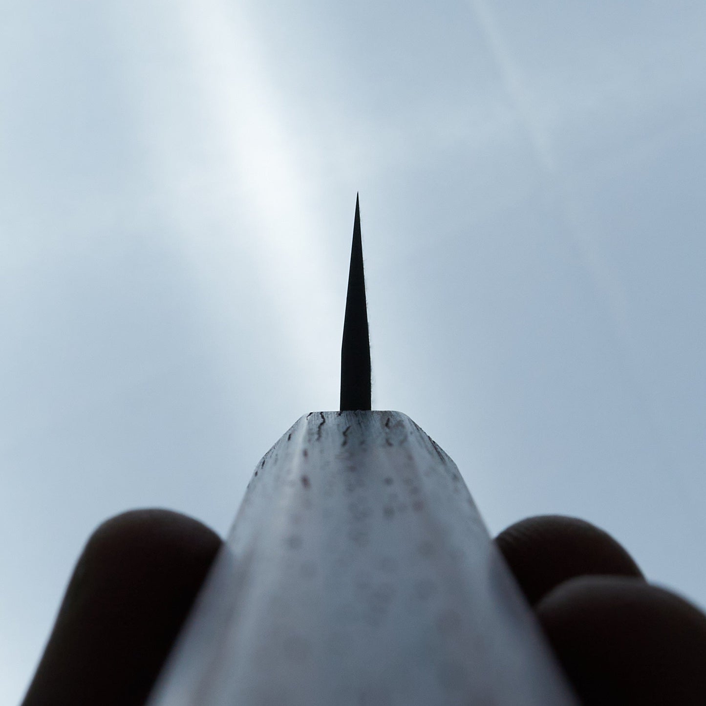 Hitohira TD Blue #2 Stainless Clad Kurouchi Honesuki Kaku 150mm Padauk Handle