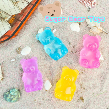 Gummy Bear Toy, Sugar Filled Squishy Toys for Kids Stress Relief - High Density Squeeze Balls for Students Calming - Ultra-Soft Decompression Venting Toys