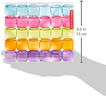 Kikkerland Reusable Ice Cubes, Set of 30, Multicolor