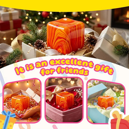 Slow Rising Stress Cube , Dough Stress Balls Soft Fidget Squishy Toys for Anxiety Relief, Pull Stretch Classroom Prize Party Favors Toys for Kids