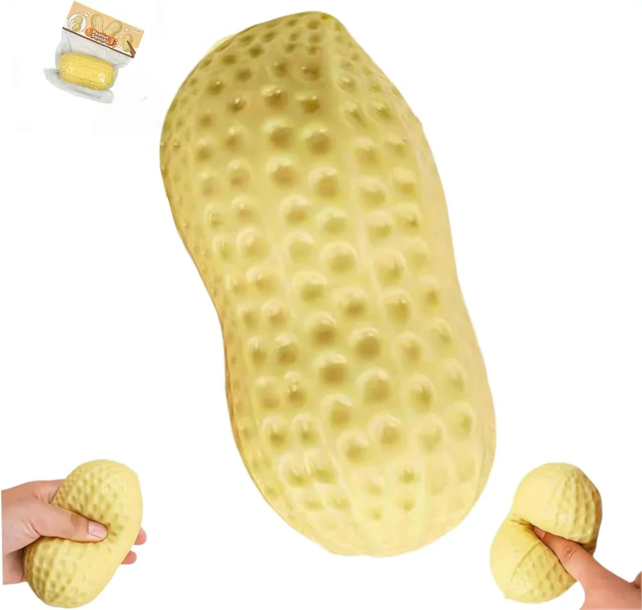 Peanut Squishies, Peanut Shaped Squish Balls,Squeeze Dough Ball ,Soft Stress Relief Sensory Fidget Toys,Soft Stress Relief Sensory Fidget Toys for Adults Anxiety Relief Hand Relax