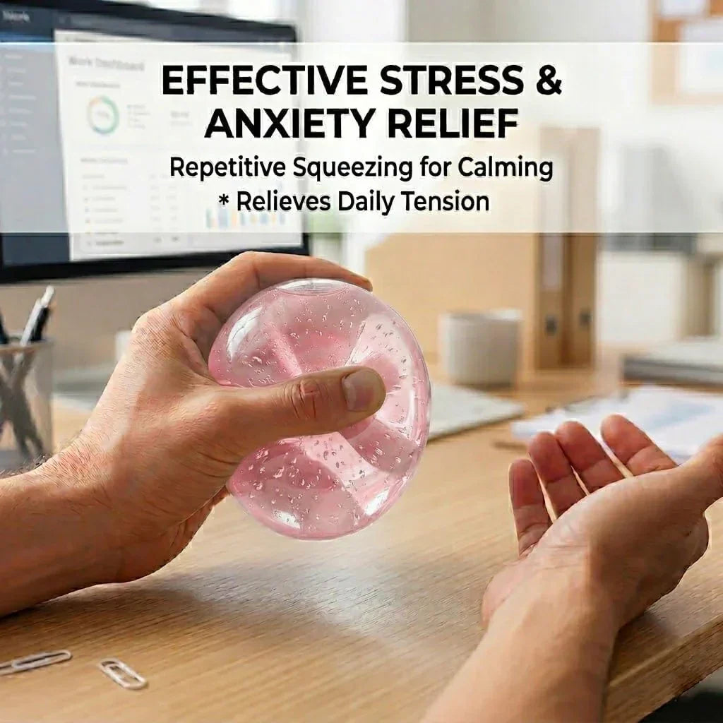 Coconut Oil Squishy - 2026 New Coconut Oil Stress Ball, Improving Focus, Or Easing Tension During Study, Work, Or Relaxation (Pink)