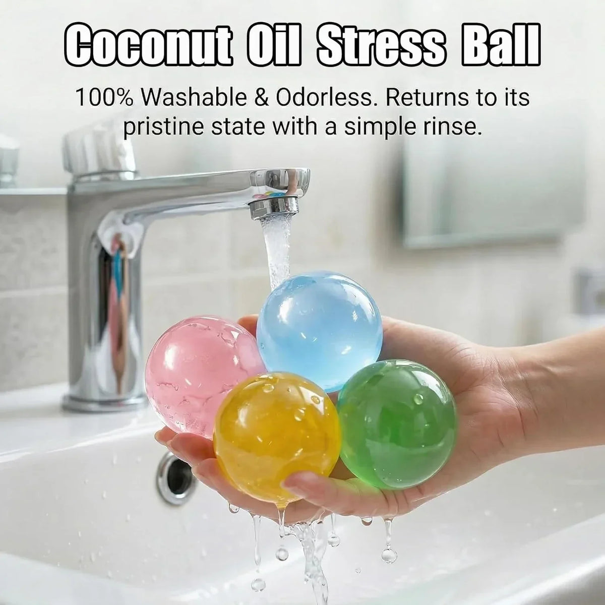 Pink Coconut Oil Squishy for Kids & Adult, Slow Rising Coconut Oil Stress Ball, Soft Non-Sticky Fidget Toys for Improving Focus Stress Relief, Sensory Squeeze Toys for Office Travel Classroom Prizes