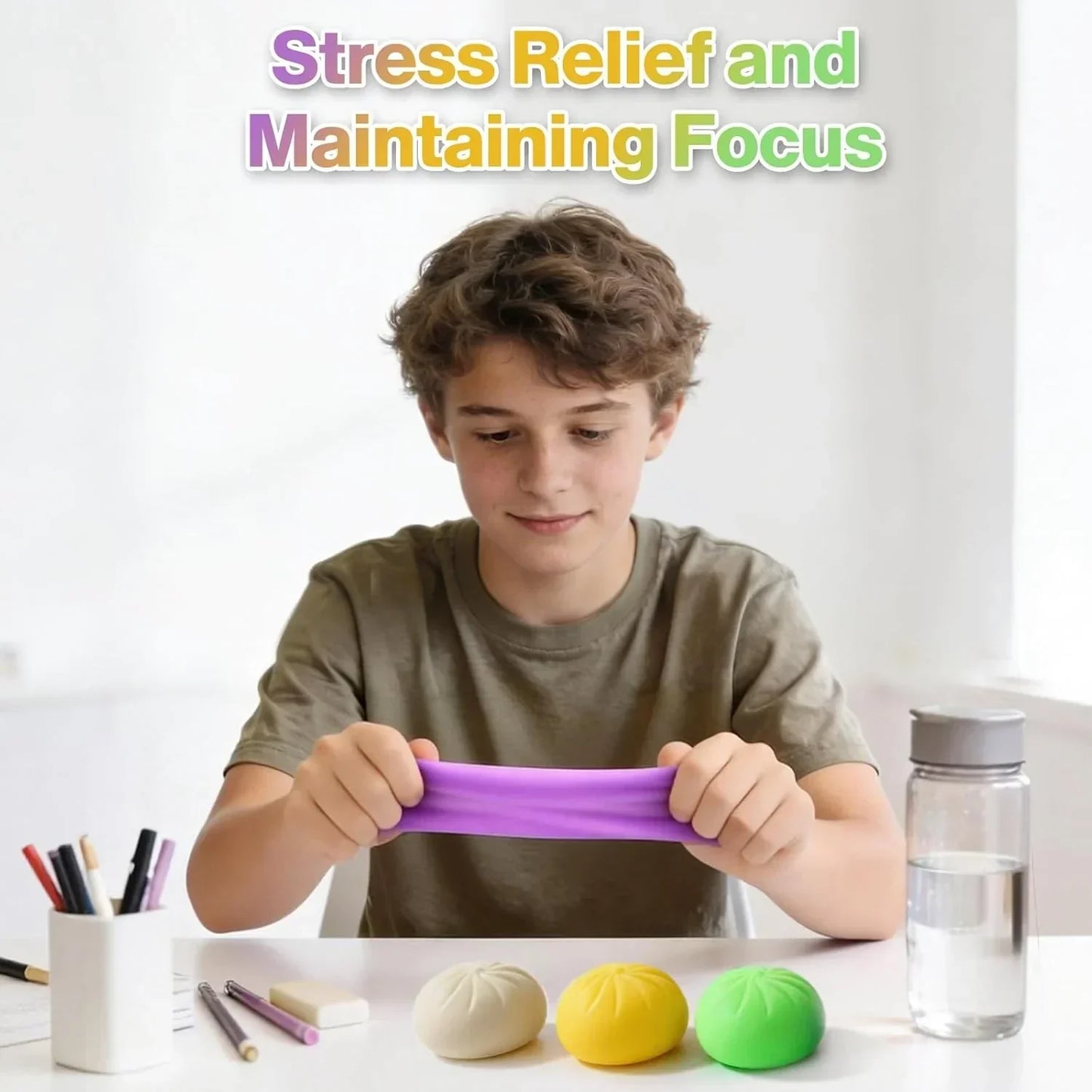 Dumpling Squishy Mystery Box, Mystery Dumpling Squishy Squeeze Stress Balls for Kids & Adults, Sensory Fidget Toys for Anxiety Relief, Crazy Fun Dumplings Ideal Gift for Boys,Girls,Teens(Pink)