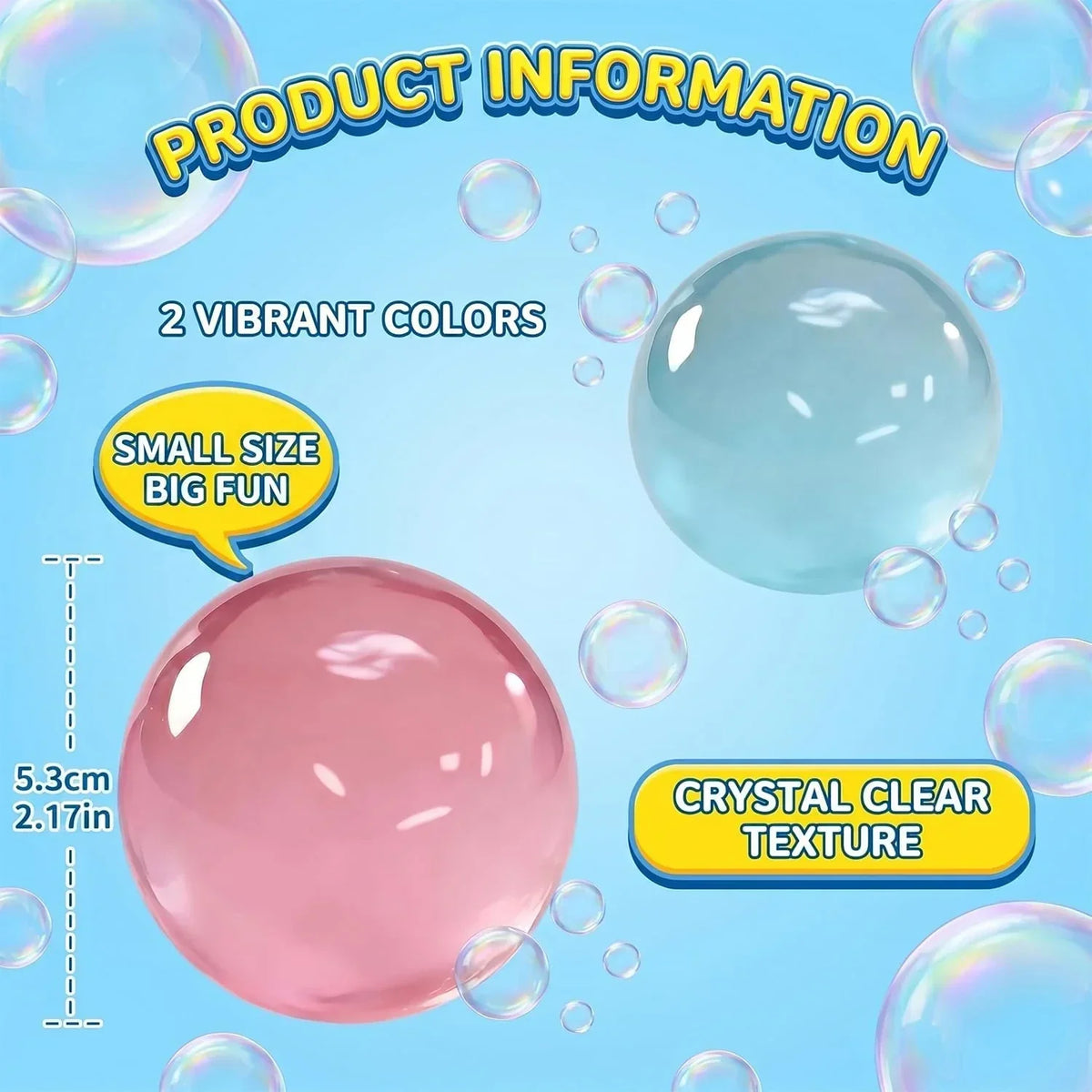 Coconut Oil Squishy, Coconut Oil Stress Ball – Super Soft, Handmade Slow Rising Fidget Squeeze Toy for Stress Relief, Squeeze the Stress Away (Blue+Pink)