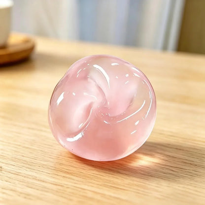 Blue Coconut Oil Stress Ball, Coconut Oil Squishy Ball, Squishy Coconut Oil Stress Ball & Coconut Oil Squishy, Blue Slow Rising Squeeze Toy, Anxiety Relief Fidget, for Office & Daily Use