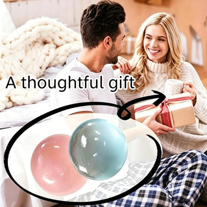 Blue Coconut Oil Stress Ball, Coconut Oil Squishy Ball, Squishy Coconut Oil Stress Ball & Coconut Oil Squishy, Blue Slow Rising Squeeze Toy, Anxiety Relief Fidget, for Office & Daily Use