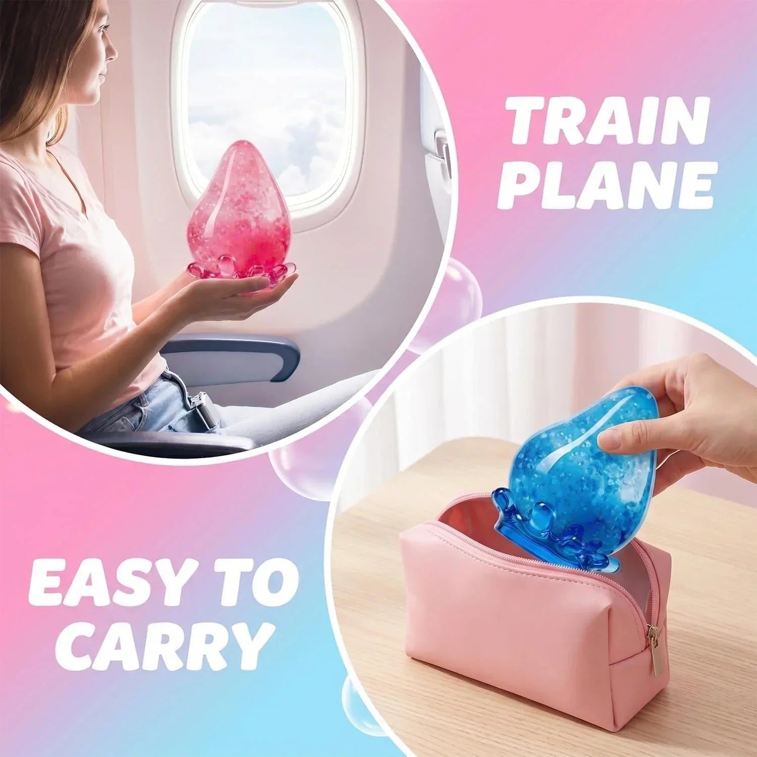 Water Drop Squeeze Squishies, Dream Squishy Drop Squishy Stress Ball,Drop Gifts for Anxiety Relief Office Easter Birthday (Pink)