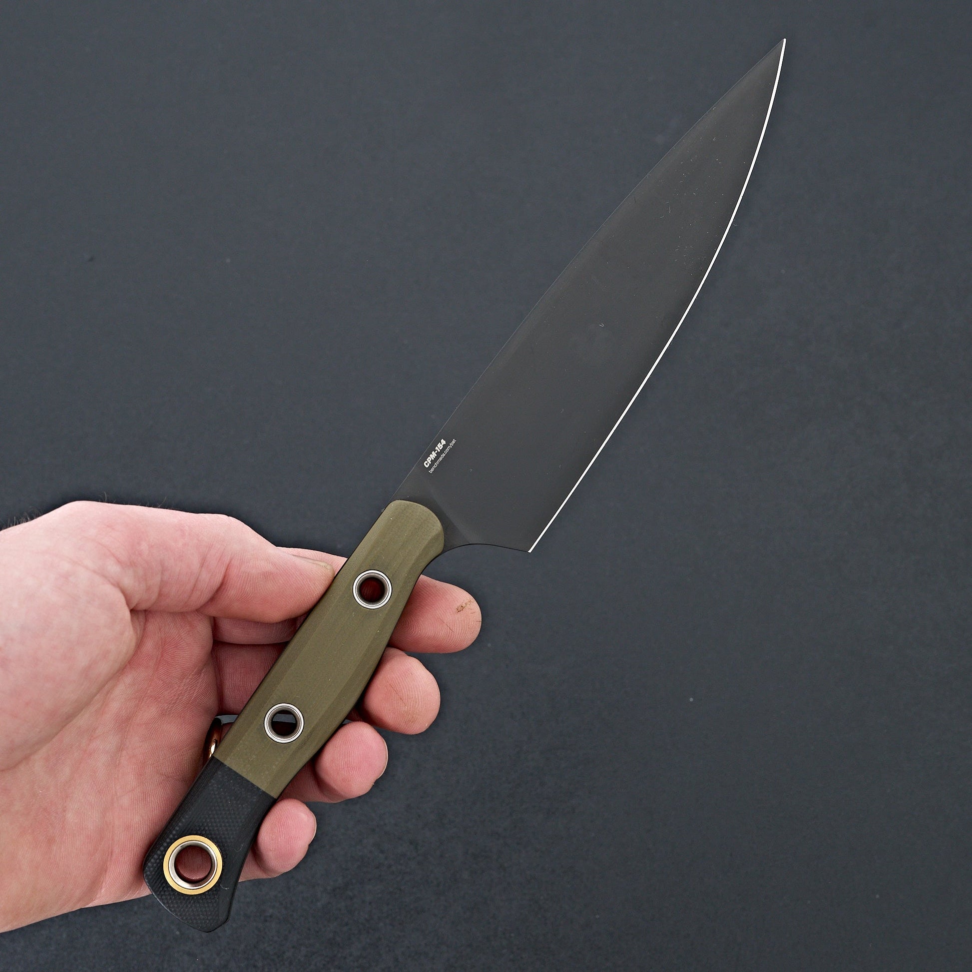 Benchmade 3-Piece Set Kitchen Knives OD Green & Black G-10