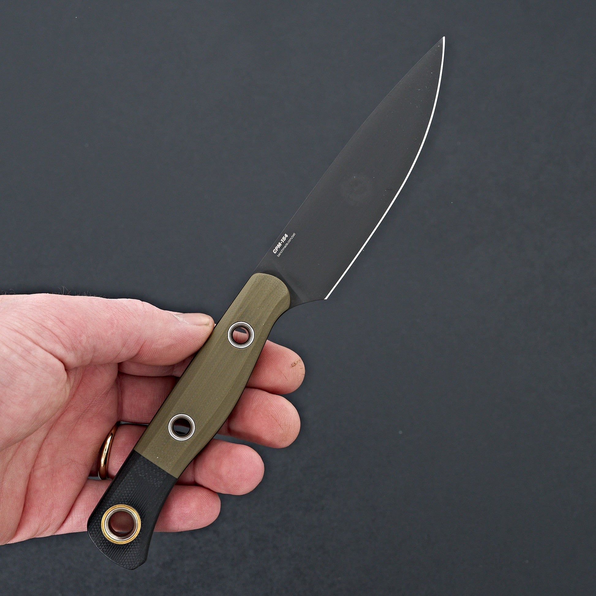 Benchmade 3-Piece Set Kitchen Knives OD Green & Black G-10