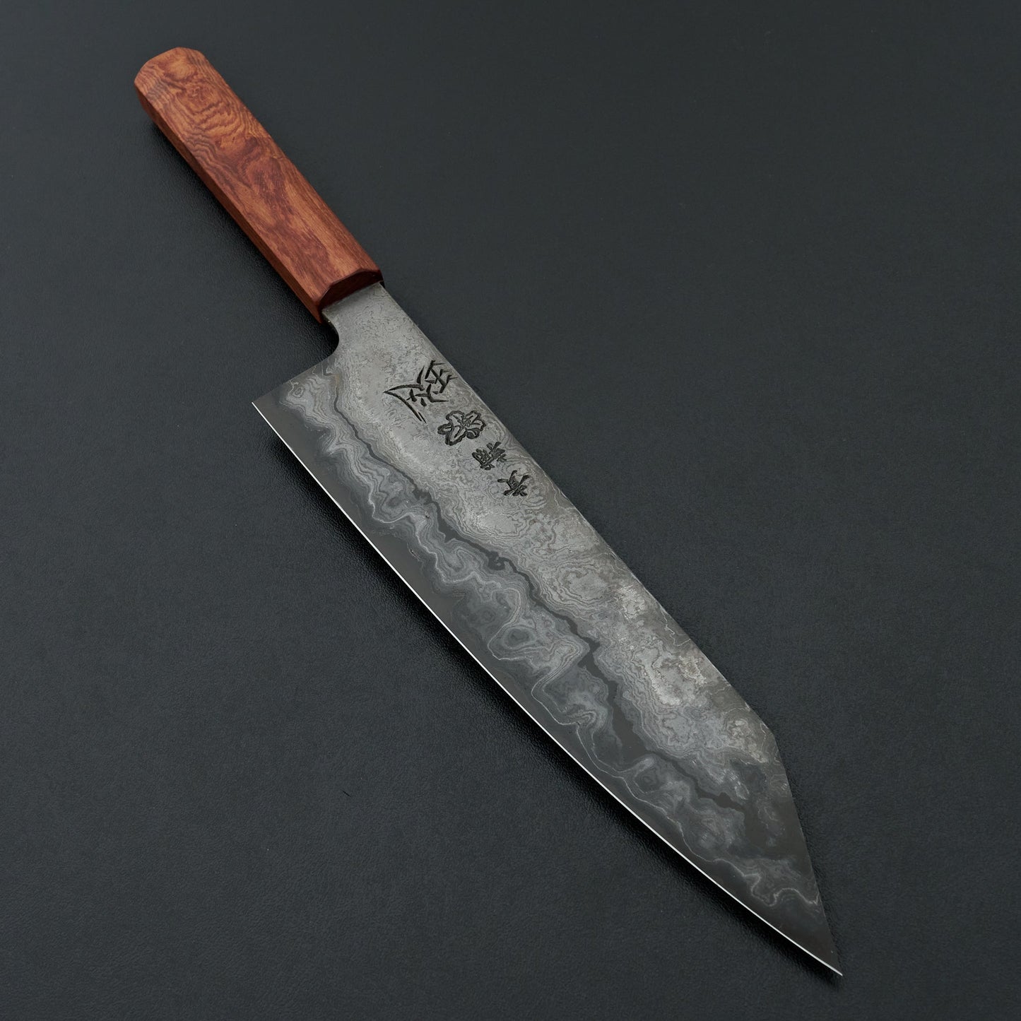 Kisuke KOKUENN Blue #1 Damascus Kiritsuke Gyuto 240mm