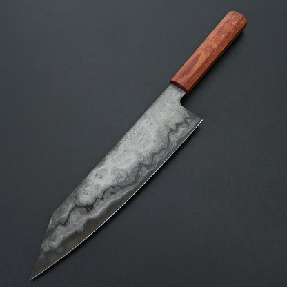 Kisuke KOKUENN Blue #1 Damascus Kiritsuke Gyuto 240mm