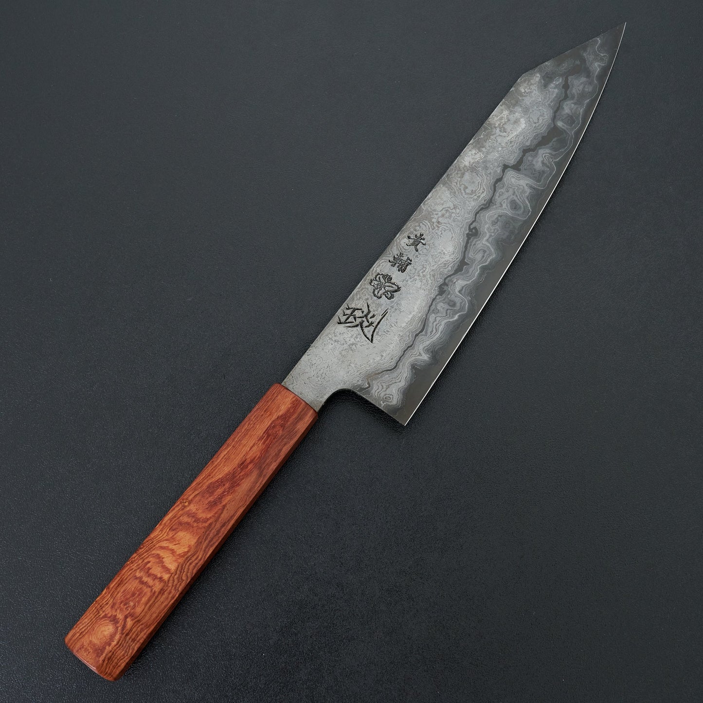 Kisuke KOKUENN Blue #1 Damascus Kiritsuke Gyuto 240mm