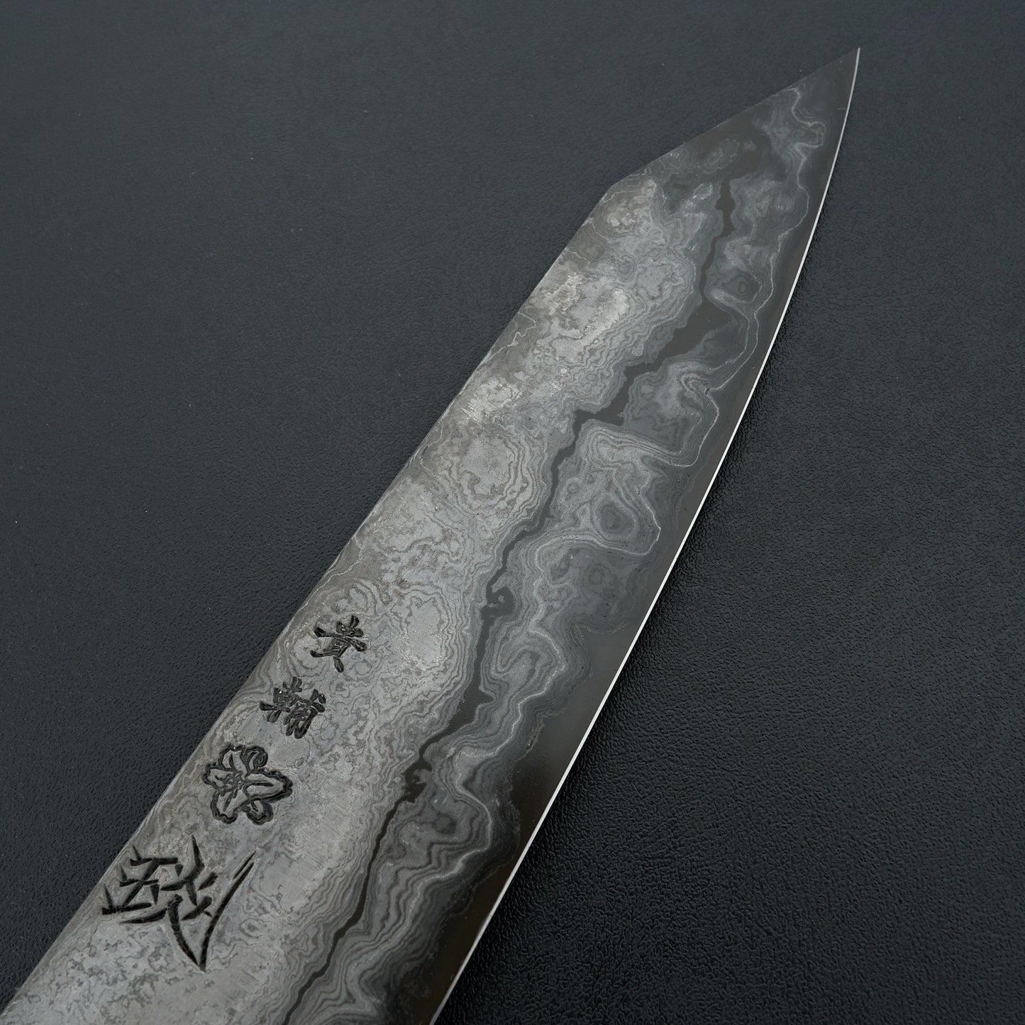 Kisuke KOKUENN Blue #1 Damascus Kiritsuke Gyuto 240mm