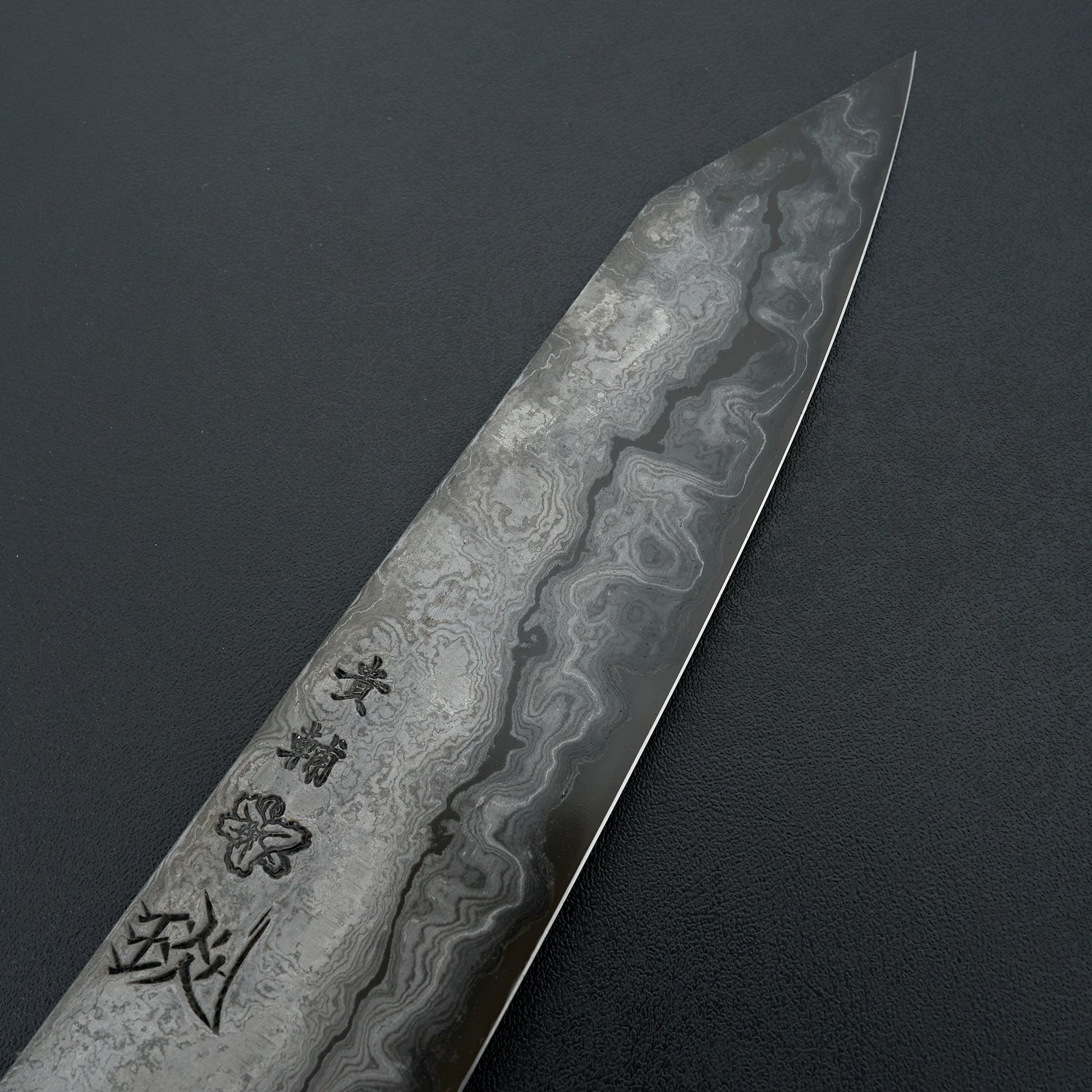 Kisuke KOKUENN Blue #1 Damascus Kiritsuke Gyuto 240mm