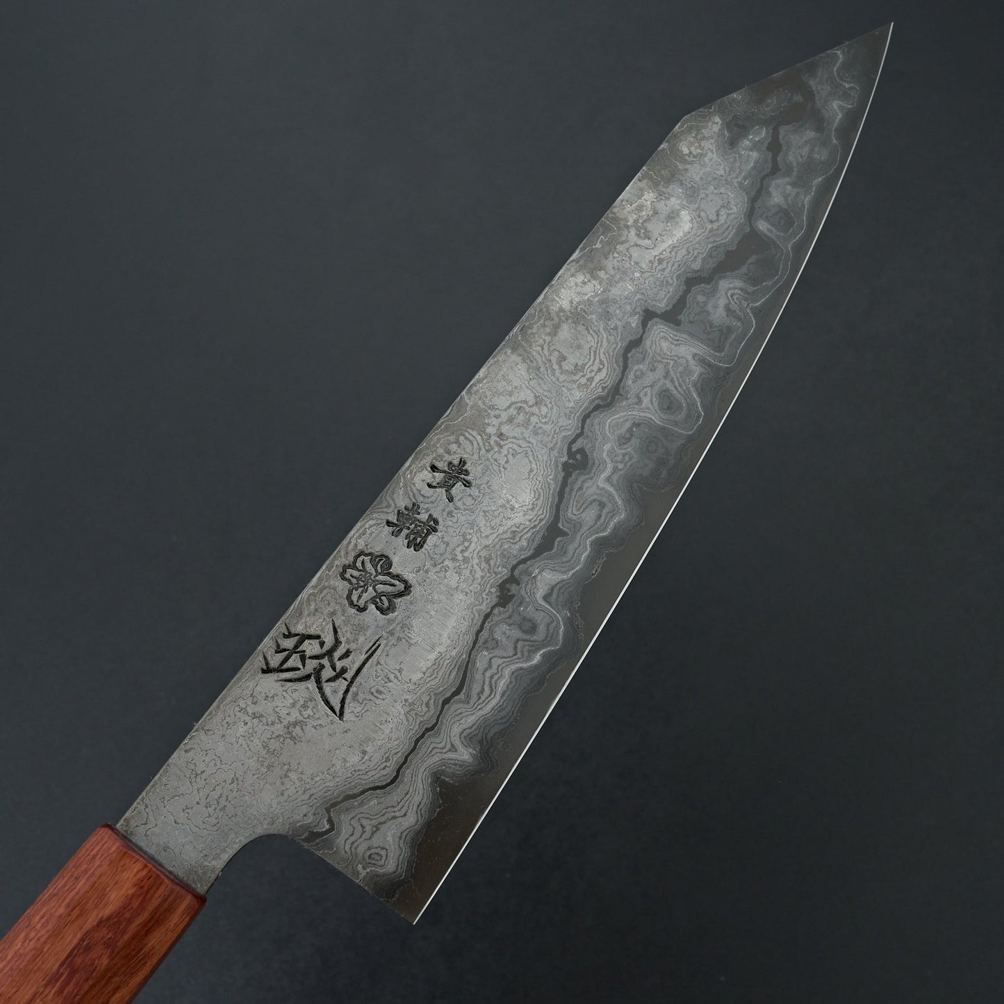 Kisuke KOKUENN Blue #1 Damascus Kiritsuke Gyuto 240mm