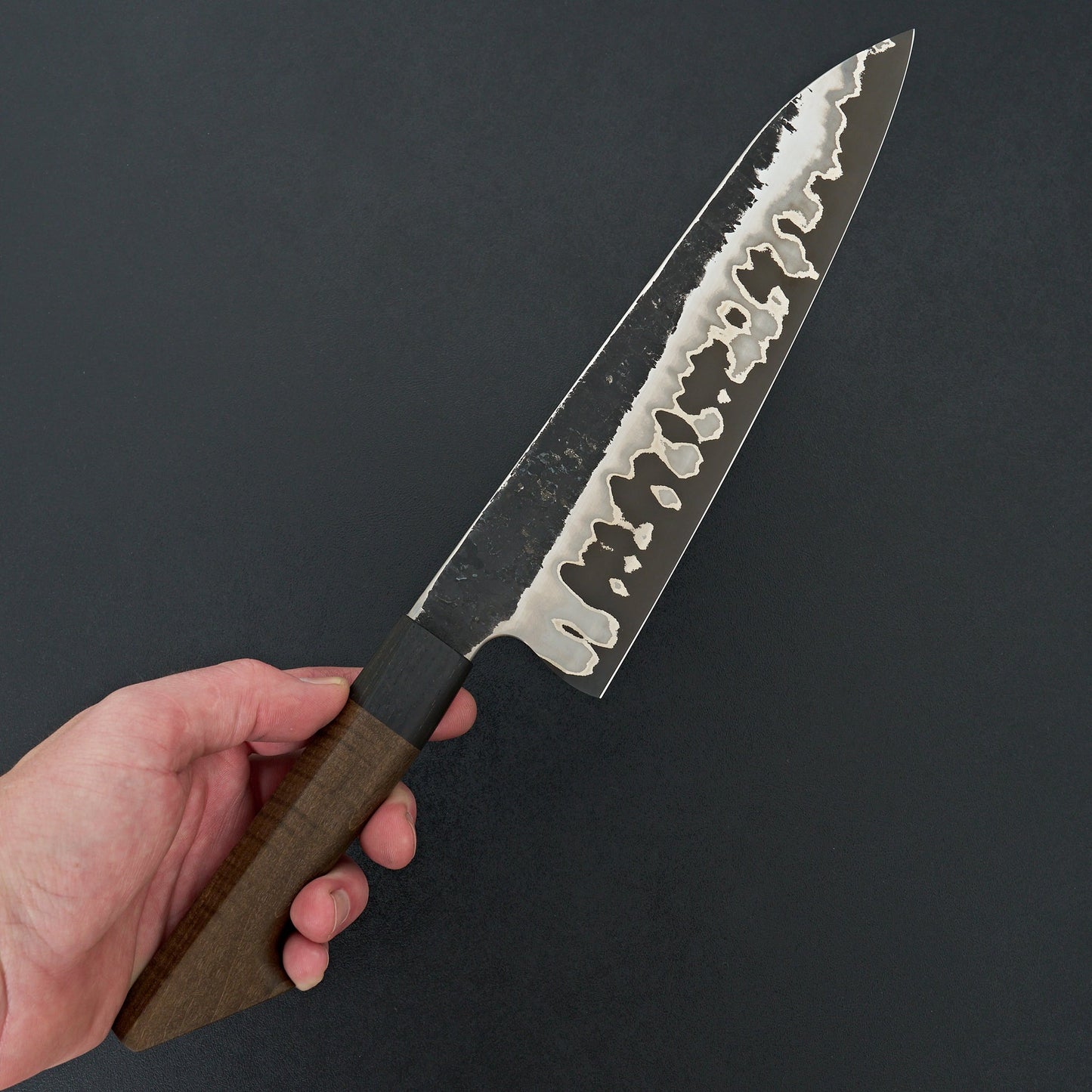 Lew Griffin S-Grind Sanmai Curly Linden Gyuto 235mm