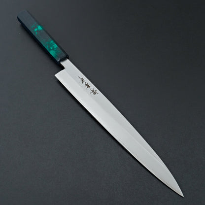 Sakai Takayuki Nanairo Green Tortoiseshell Yanagiba 240mm
