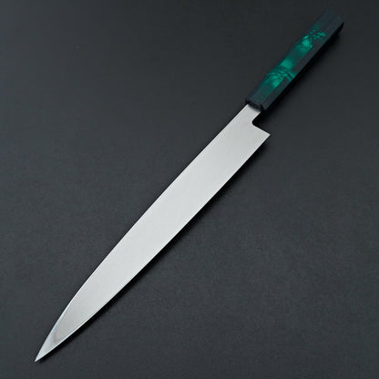 Sakai Takayuki Nanairo Green Tortoiseshell Yanagiba 240mm