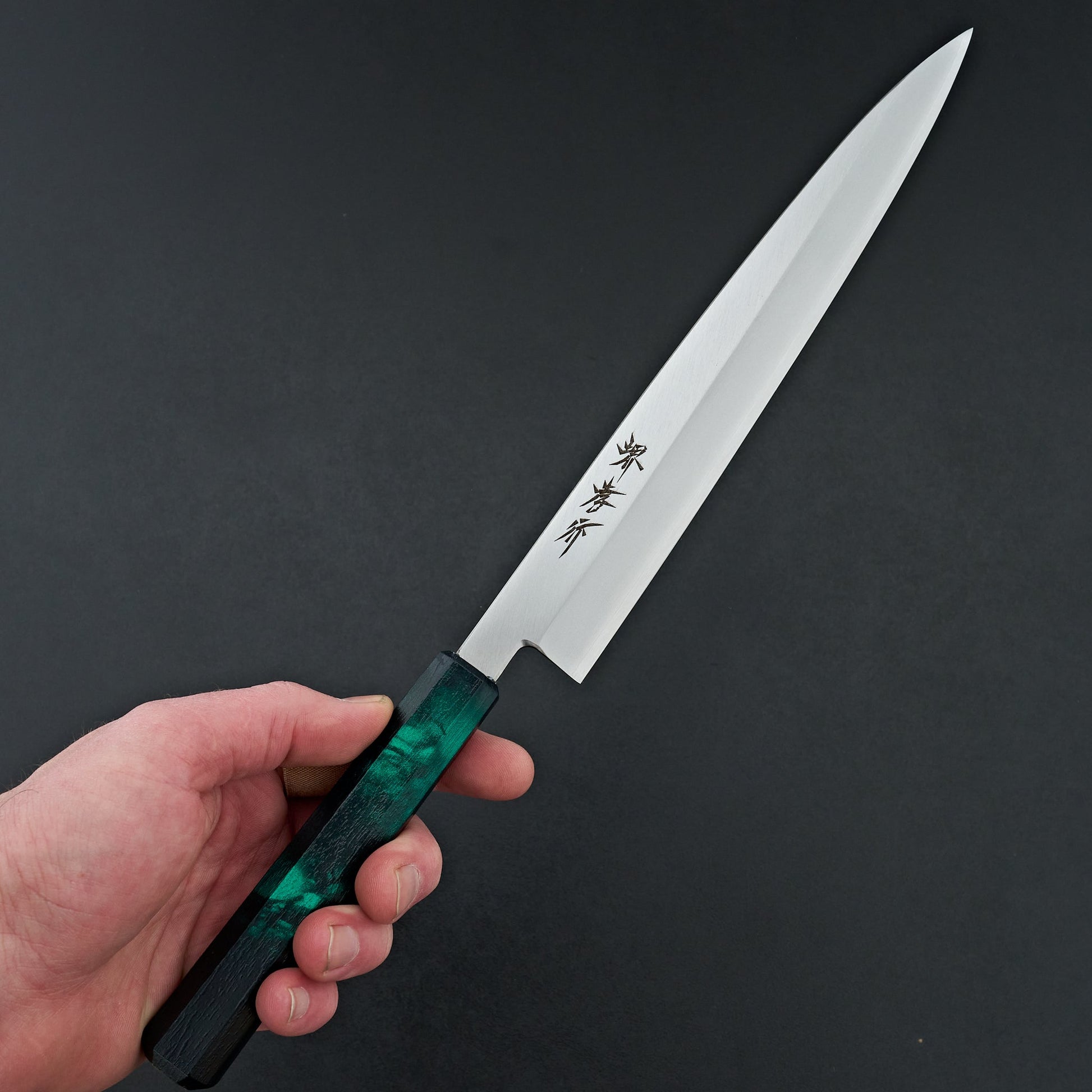 Sakai Takayuki Nanairo Green Tortoiseshell Yanagiba 240mm