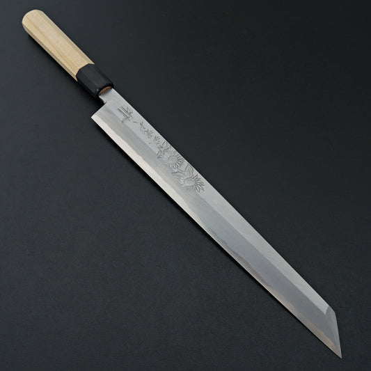 Sakai Takayuki Michiko Kubota Engraved "Sunflower" Byakko Kiritsuke 300mm