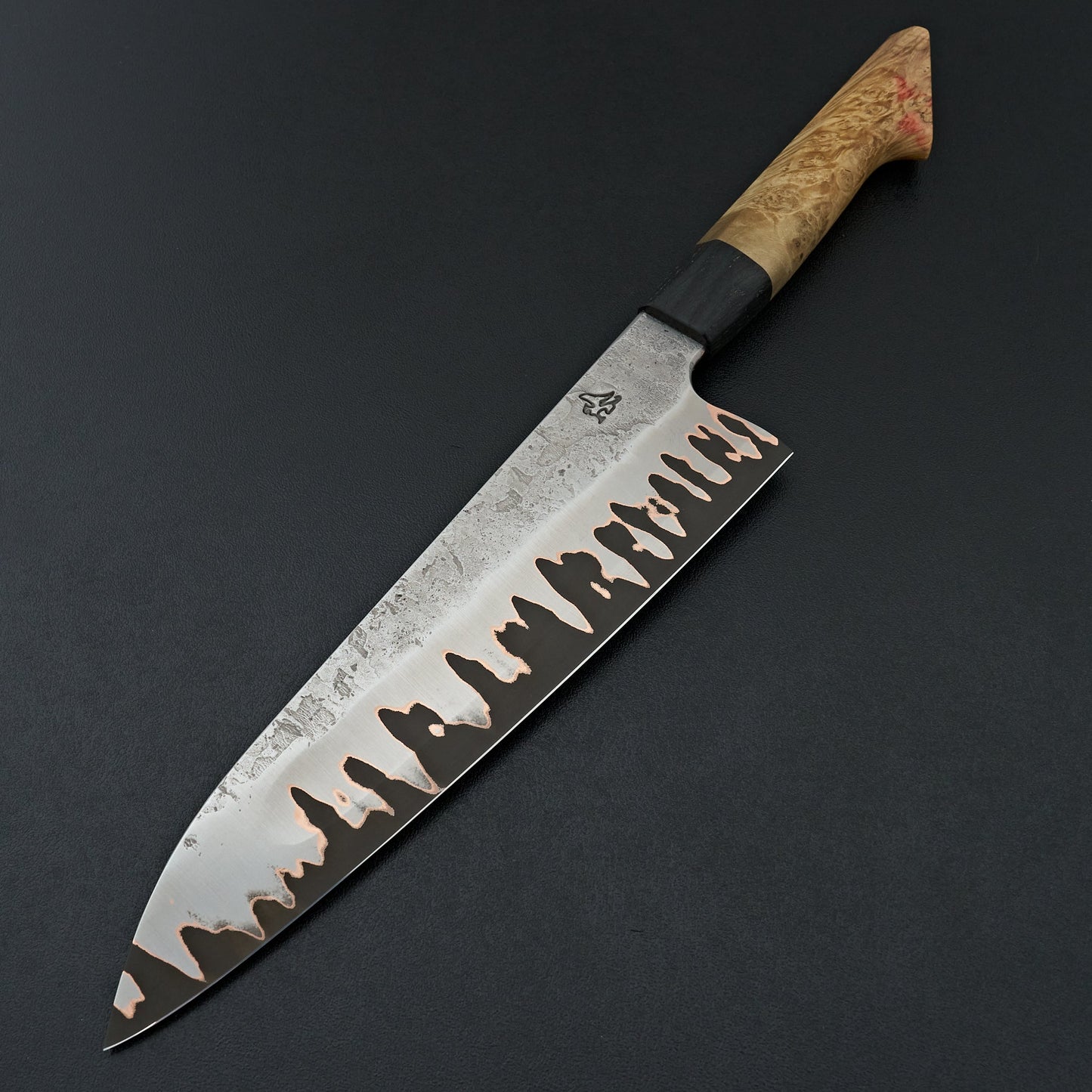 Lew Griffin S-Grind Copper San Mai 52100 Gyuto 225mm Holm Oak