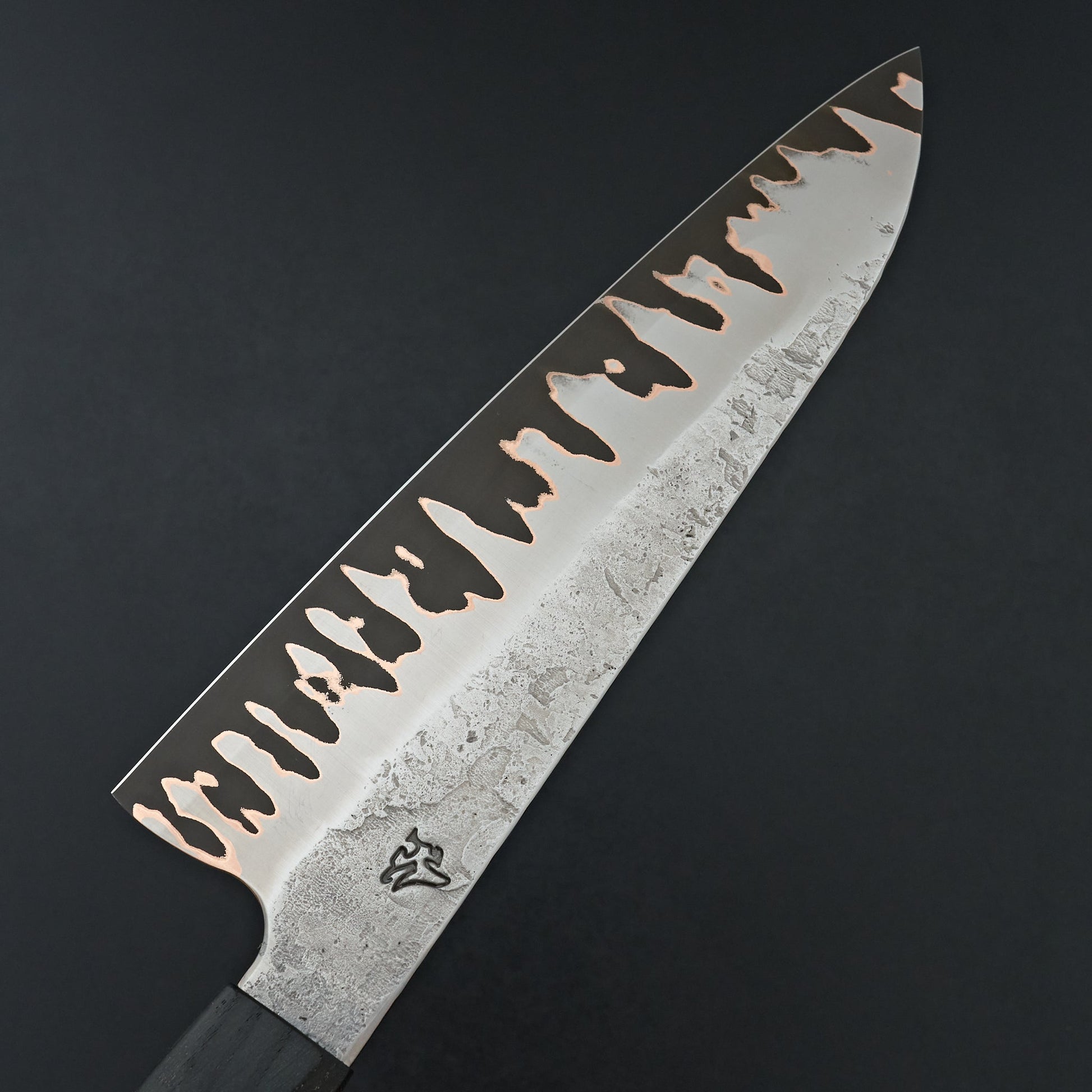 Lew Griffin S-Grind Copper San Mai 52100 Gyuto 225mm Holm Oak