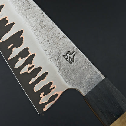 Lew Griffin S-Grind Copper San Mai 52100 Gyuto 225mm Holm Oak