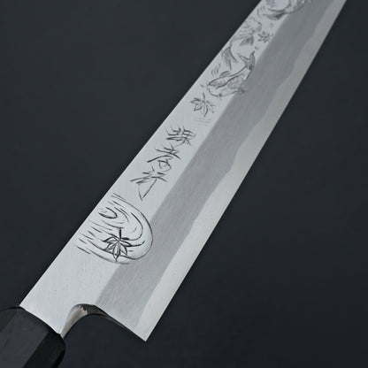 Sakai Takayuki Michiko Kubota Engraved "Koi Autumn Night" Byakko Kiritsuke 300mm