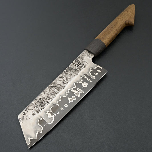 Lew Griffin S-Grind San Mai 52100 Damascus Minneritchie Bunka 180mm