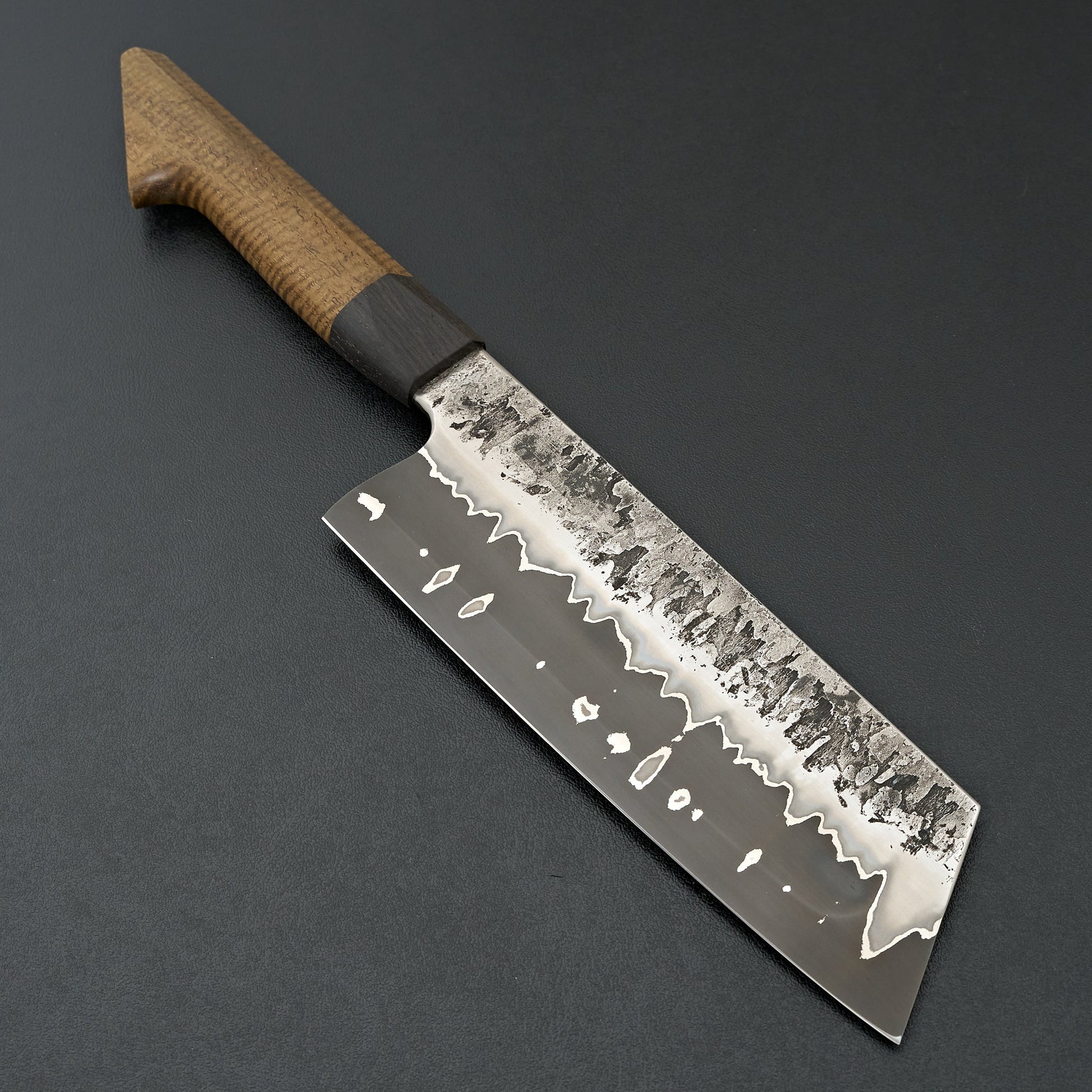 Lew Griffin S-Grind San Mai 52100 Damascus Minneritchie Bunka 180mm