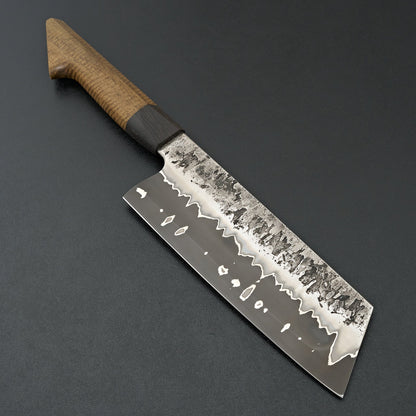 Lew Griffin S-Grind San Mai 52100 Damascus Minneritchie Bunka 180mm