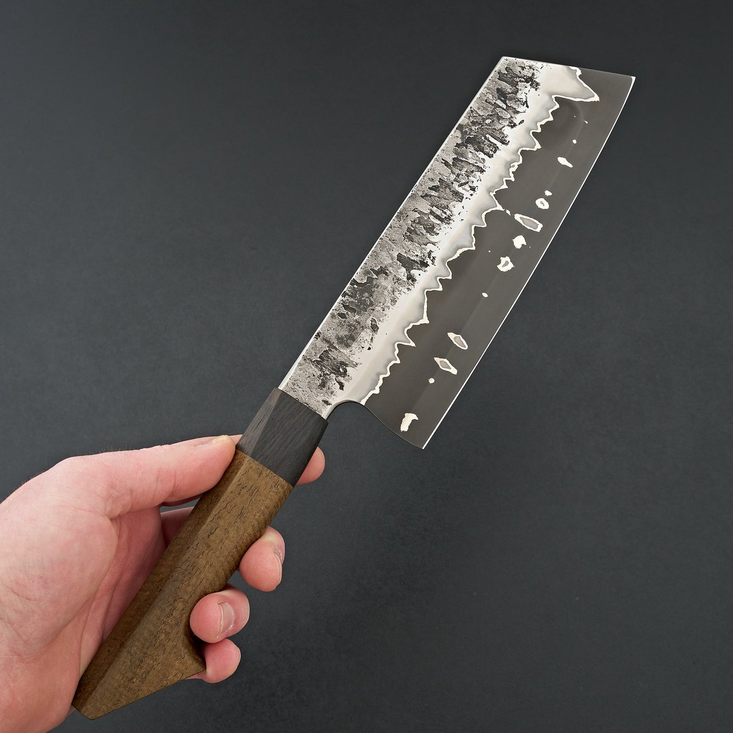 Lew Griffin S-Grind San Mai 52100 Damascus Minneritchie Bunka 180mm