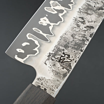 Lew Griffin S-Grind San Mai 52100 Damascus Minneritchie Bunka 180mm