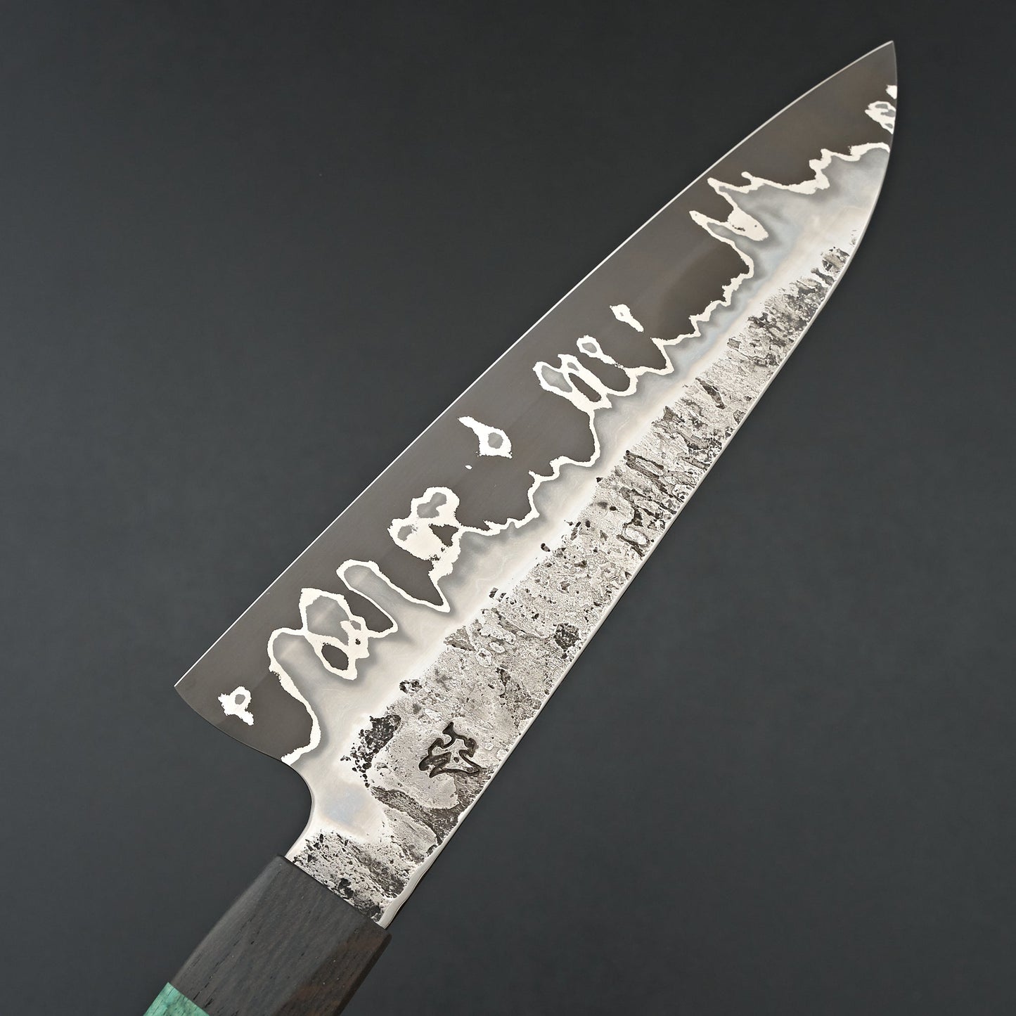 Lew Griffin S-Grind San Mai 52100 Green Mango Gyuto 210mm
