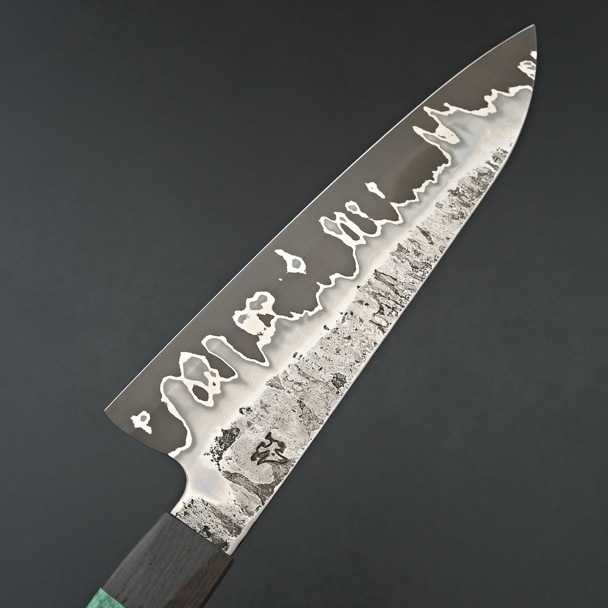 Lew Griffin S-Grind San Mai 52100 Green Mango Gyuto 210mm