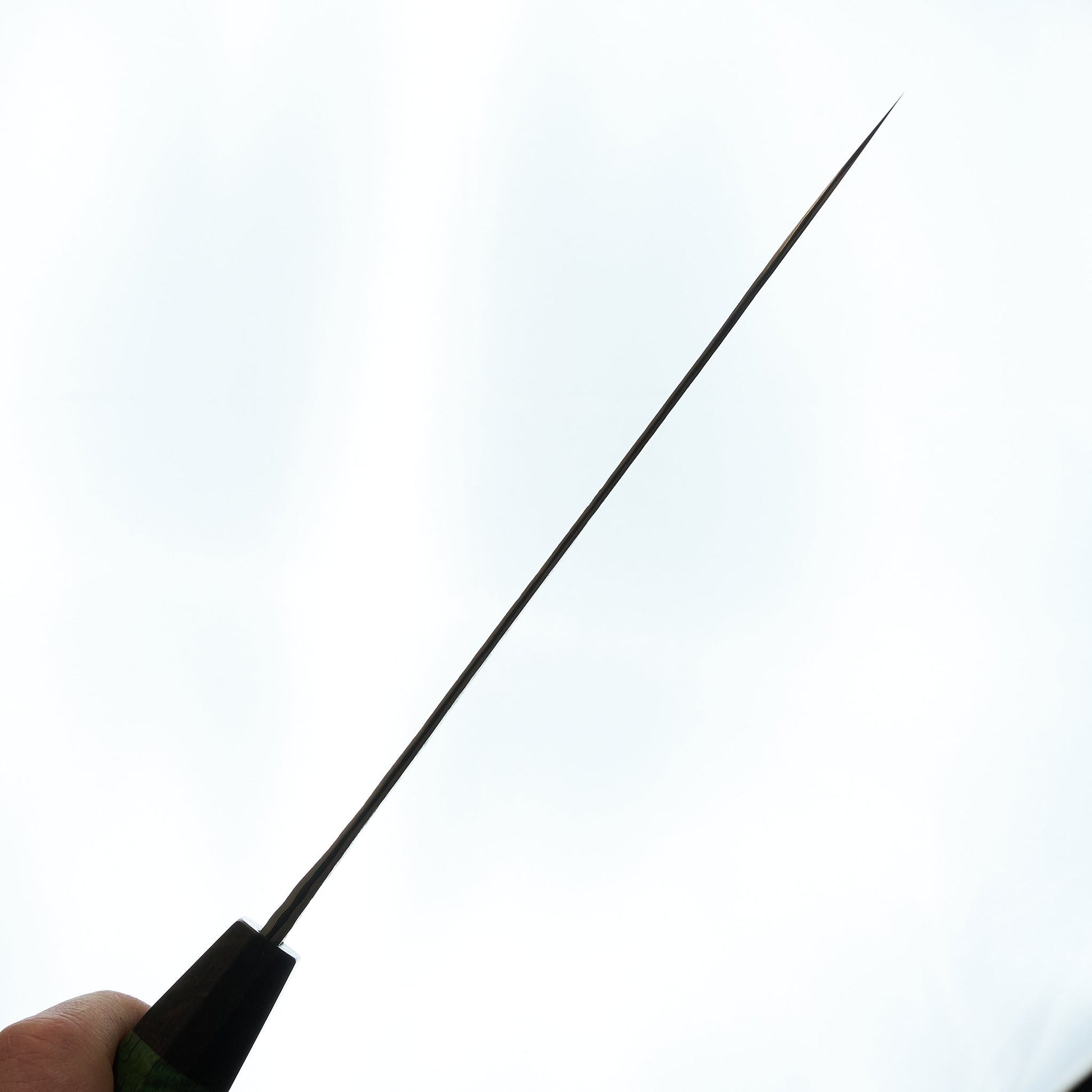 Lew Griffin S-Grind San Mai 52100 Green Mango Gyuto 210mm