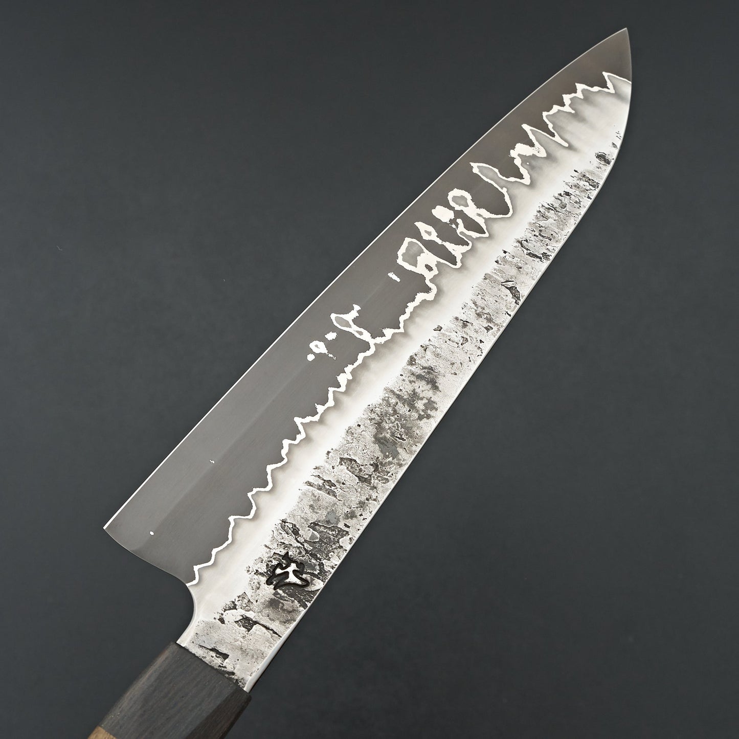 Lew Griffin S-Grind San Mai 52100 Curly Mango Gyuto 240mm