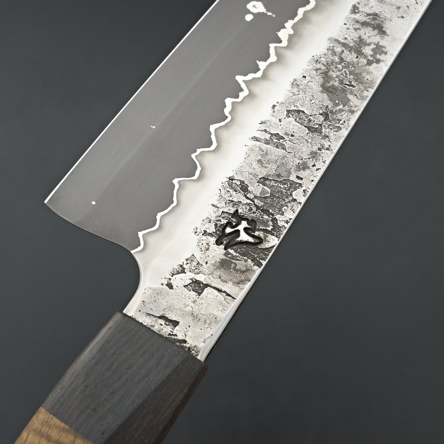 Lew Griffin S-Grind San Mai 52100 Curly Mango Gyuto 240mm