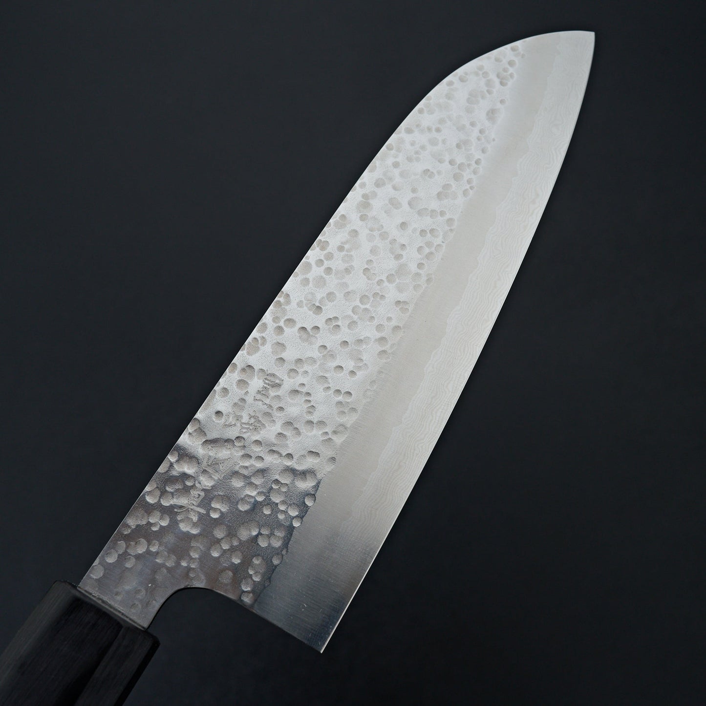 Makoto Kurosaki Coreless Damascus Tsuchime Santoku 170mm