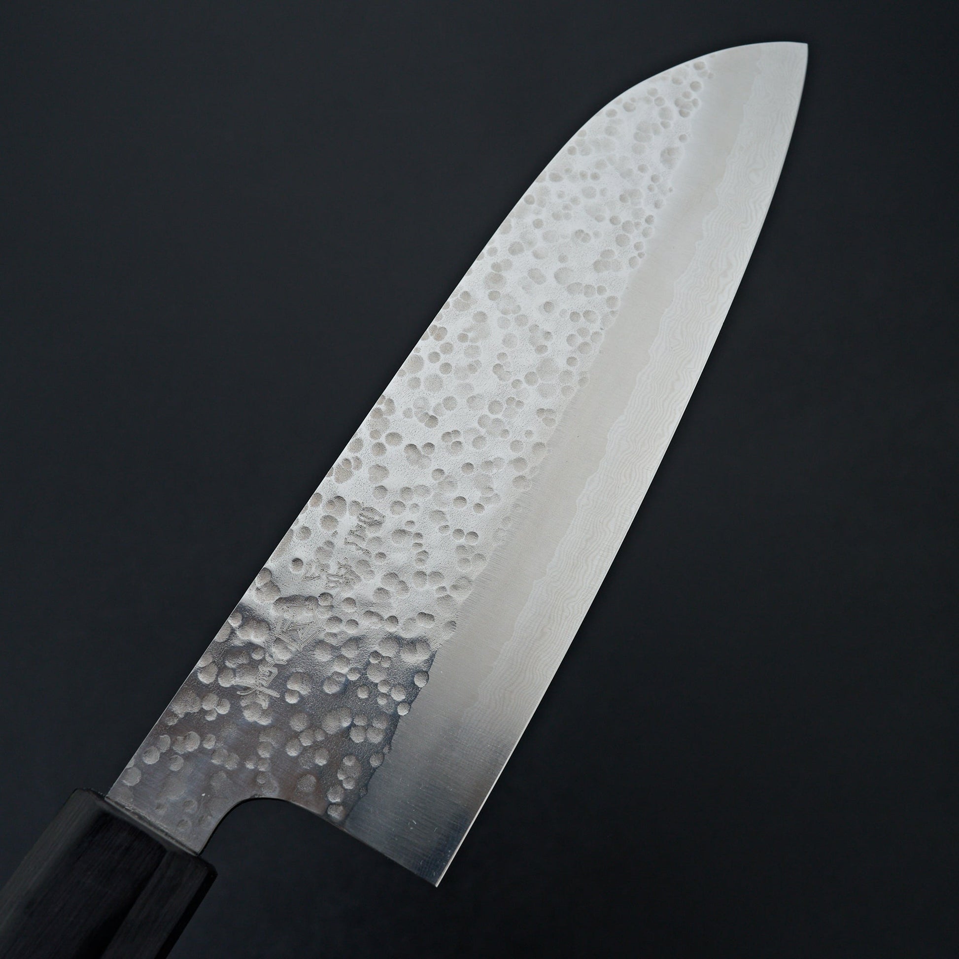 Makoto Kurosaki Coreless Damascus Tsuchime Santoku 170mm