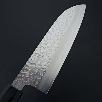 Makoto Kurosaki Coreless Damascus Tsuchime Santoku 170mm