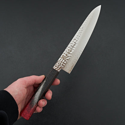 Sakai Takayuki Red Rinko Lacquer 33 Layer Damascus Gyuto 210mm