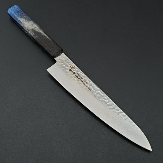 Sakai Takayuki Blue Rinko Lacquer 33 Layer Damascus Gyuto 210mm