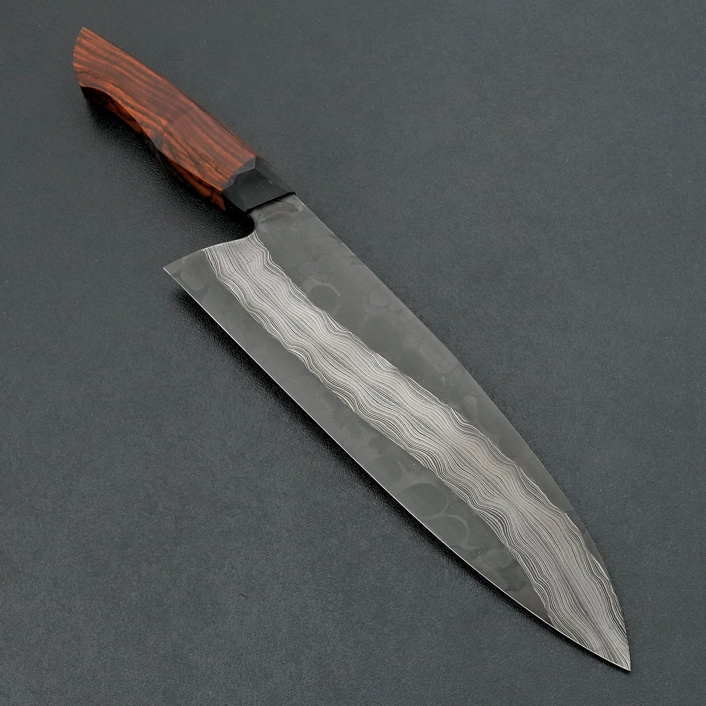 Definition Forge "River and Pebble" Damascus Cocobolo Chef 215mm